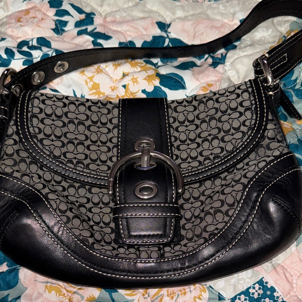 Stylish Black and Gray Women's Bag